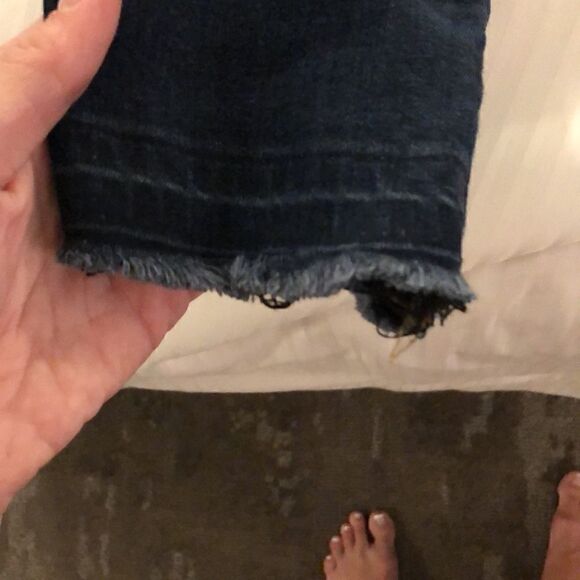 7 for all Mankind Blair raw edge denim jeans size 26 ankle length - Picture 6 of 6
